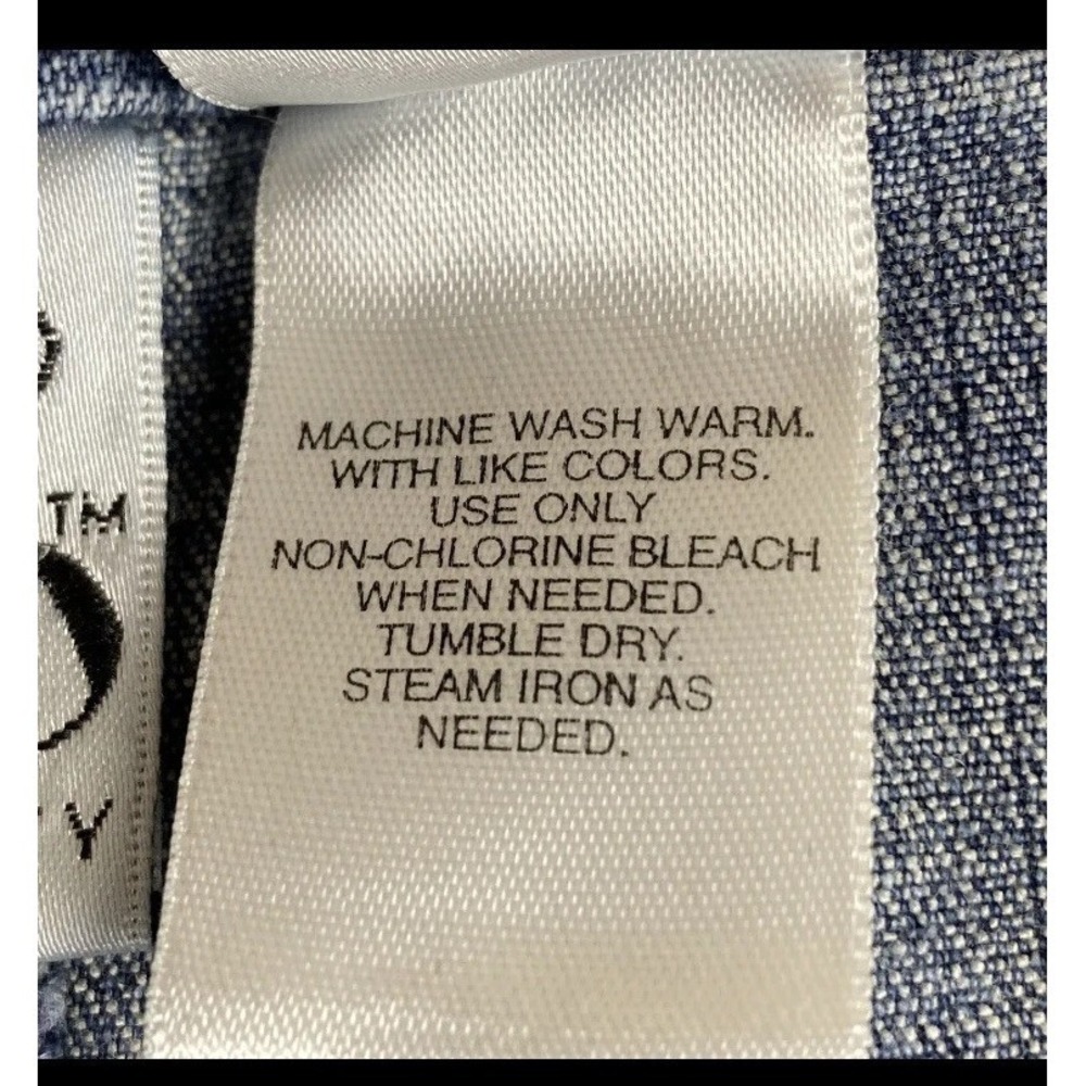 Duo Maternity Jeans Womens Petite L Medium Wash Flared Wide Hem Adjustable - Picture 6 of 6
